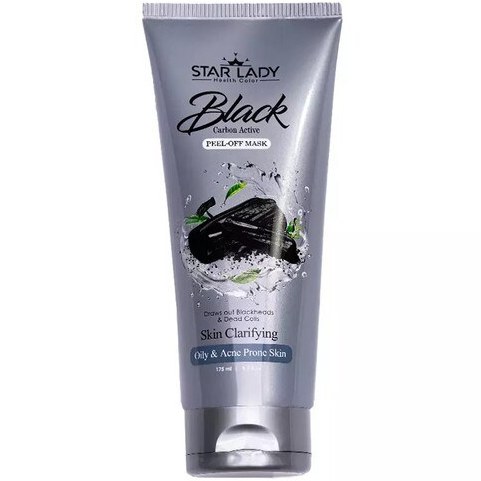 ژل ماسک صورت پیل آف استارلیدی حاوی کربن فعال حجم 175 میل