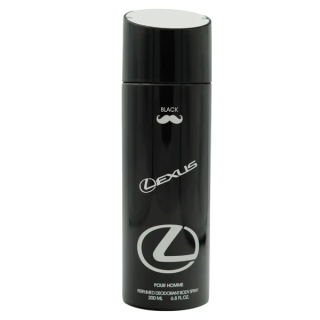 اسپری بدن مردانه رودیر مدل لکسوس بلک Black Lexus حجم 200 میلی لیتر